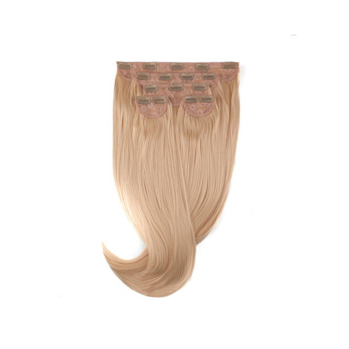 Amazing Hair 24-inch 5 Piece Clip-In Synthetic Hair Extensions in Caramel