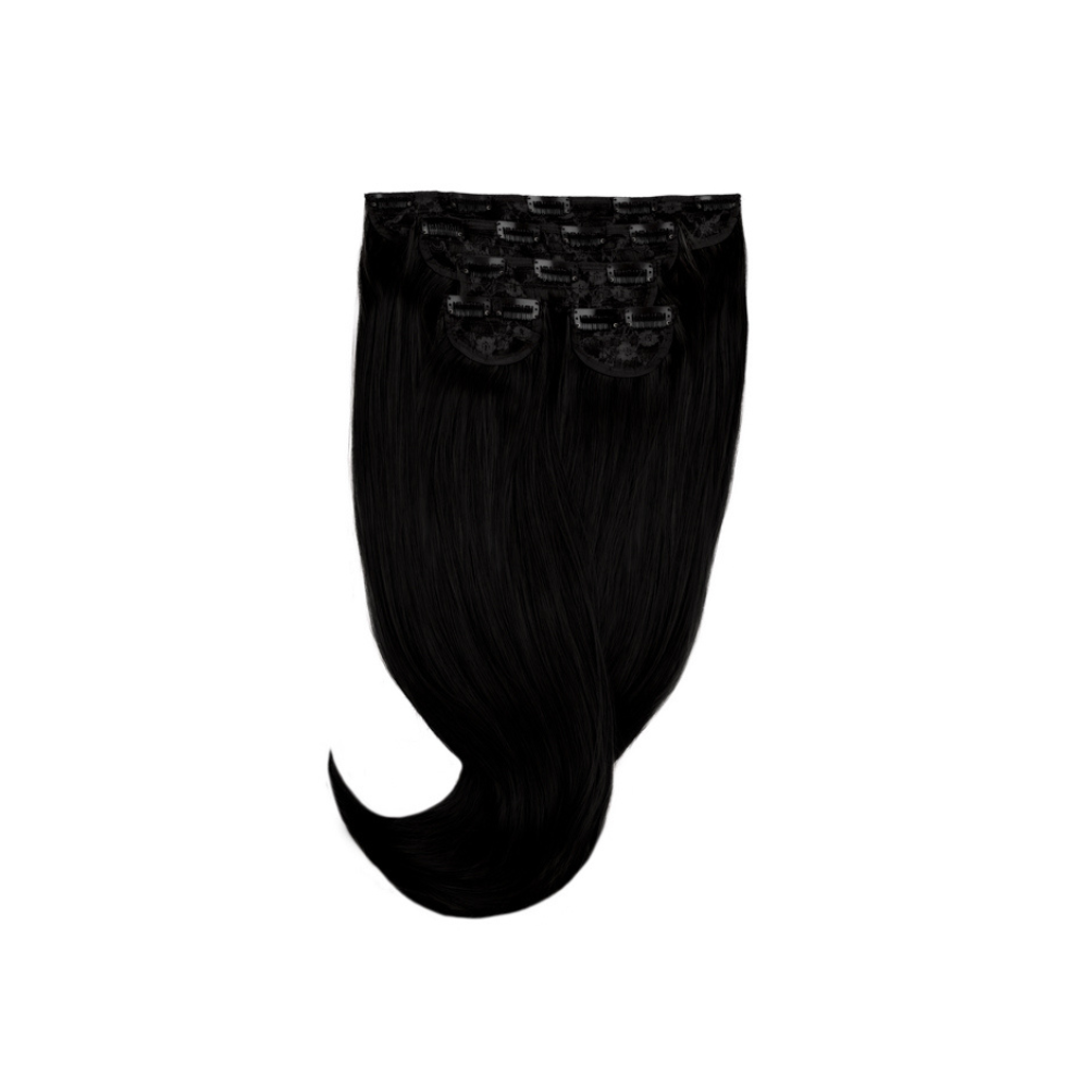 Amazing Hair 24-inch 5 Clip-In Synthetic Hairpiece in Black