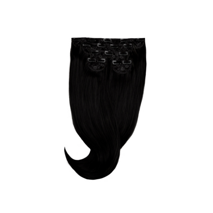 Amazing Hair 24-inch 5 Clip-In Synthetic Hairpiece in Black