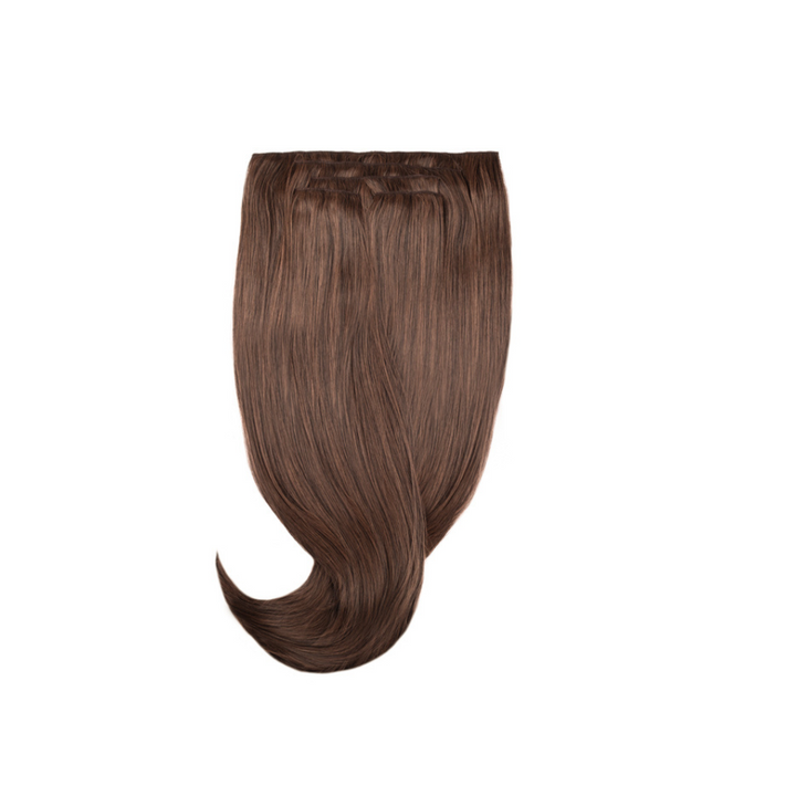 Amazing Hair 24-inch 5 Piece Clip-In Synthetic Hair Extensions in Chocolate Brown/Almond Blonde