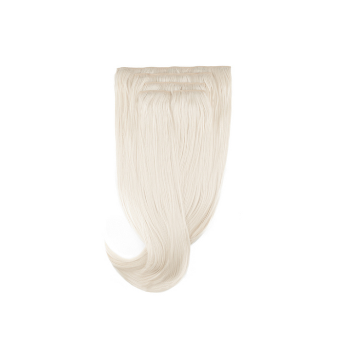 Amazing Hair 24-inch 5 Piece Clip-In Synthetic Hair Extensions in Platinum Blonde