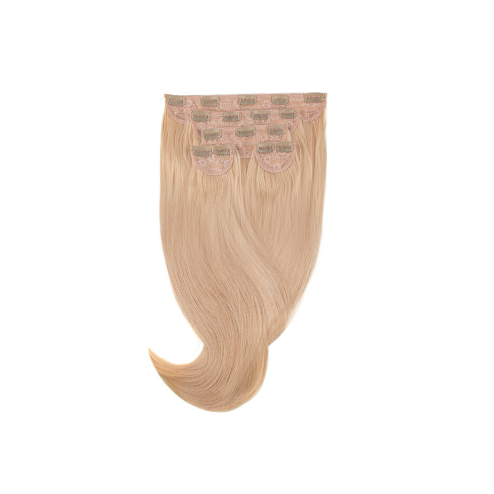 Amazing Hair 24-inch 5 Piece Clip-In Synthetic Hair Extensions in Sunny Blonde/Caramel