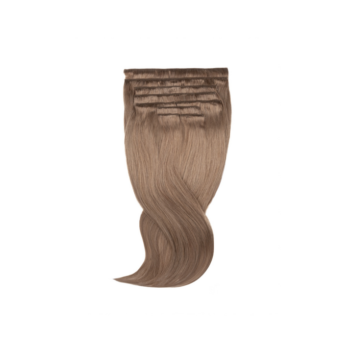 Amazing Hair 20-Inch 9-Piece Clip-In Human Hair Extensions in Almond Blonde