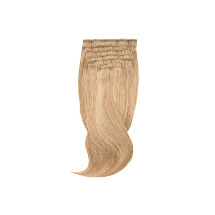 Amazing Hair 24-Inch 9-Piece Clip-In Human Hair Extensions in Sunny Blonde / Caramel