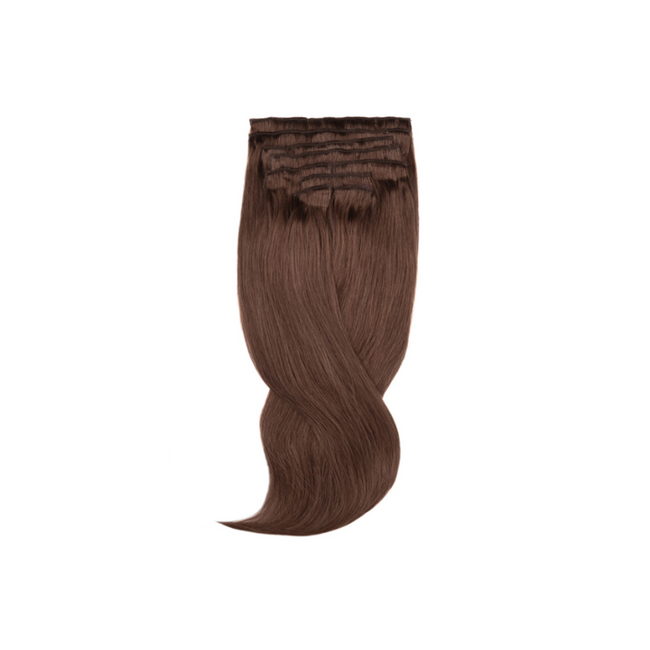 Amazing Hair 24-Inch 9-Piece Clip-In Extensions in Human Hair Light Brown