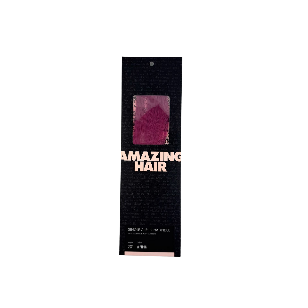 20" Single-Clip Clip-In Hairpiece: 5 Pantone Colours - Amazing Hair