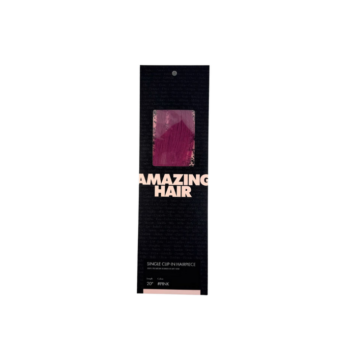 20" Single-Clip Clip-In Hairpiece: 5 Pantone Colours - Amazing Hair