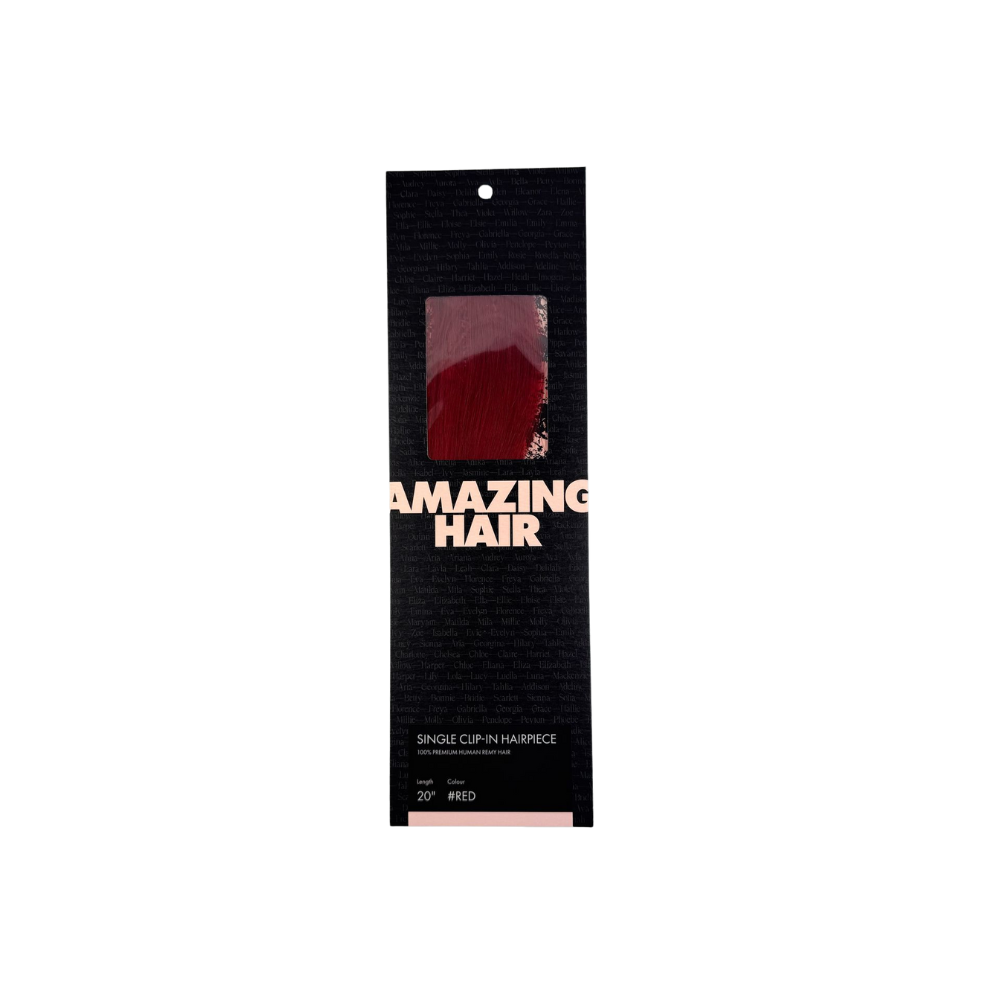 20" Single-Clip Clip-In Hairpiece: 5 Pantone Colours - Amazing Hair