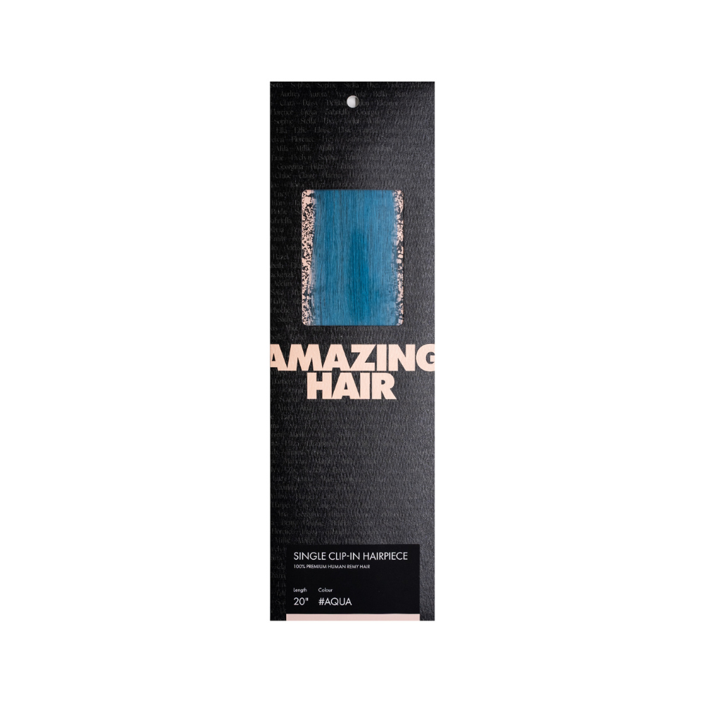 20" Single-Clip Clip-In Hairpiece: 5 Pantone Colours - Amazing Hair