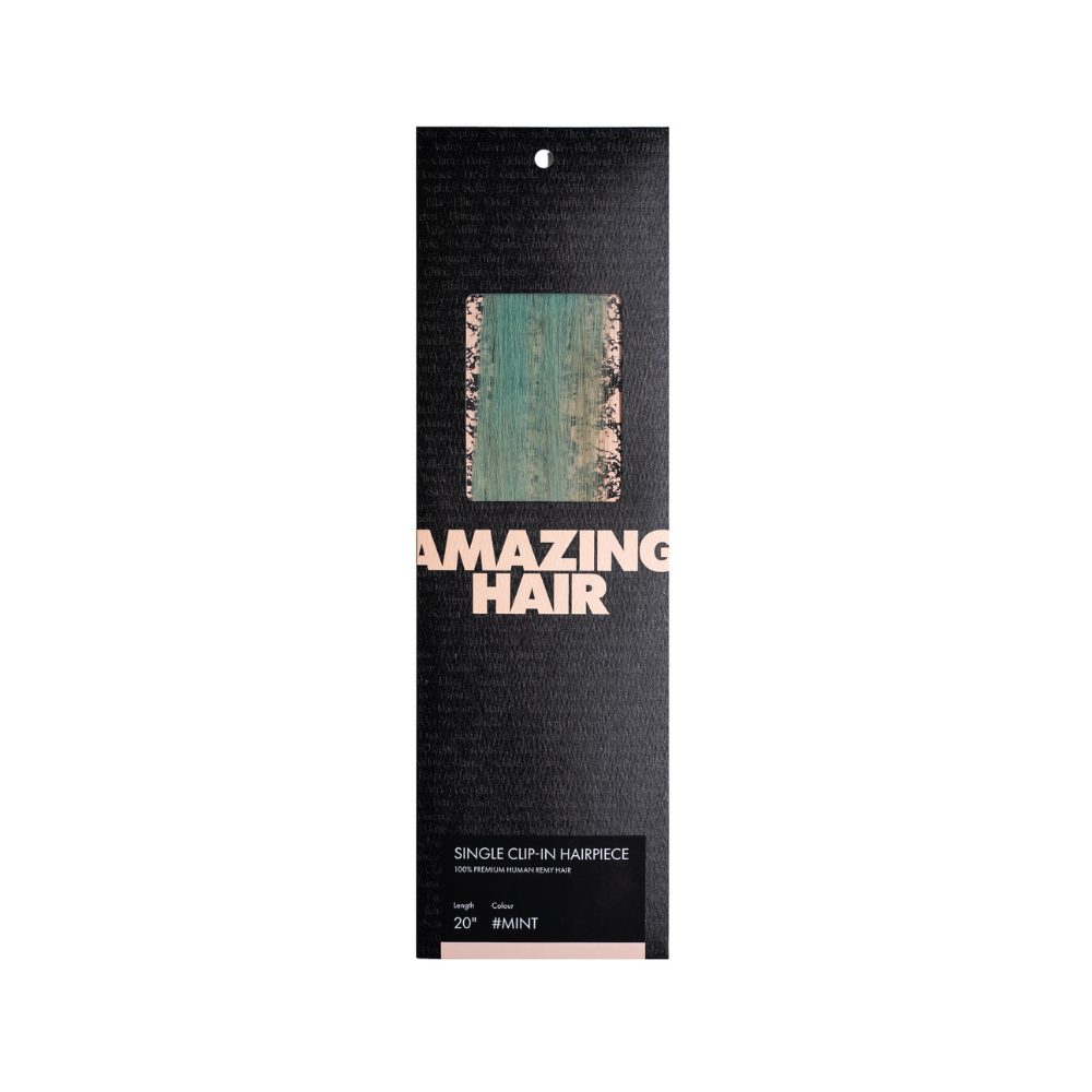 20" Single-Clip Clip-In Hairpiece: 5 Pantone Colours - Amazing Hair