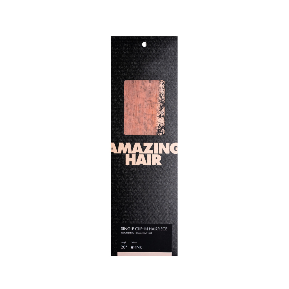 20" Single-Clip Clip-In Hairpiece: 5 Pantone Colours - Amazing Hair