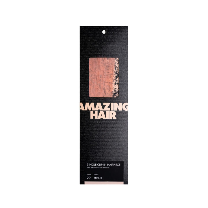 20" Single-Clip Clip-In Hairpiece: 5 Pantone Colours - Amazing Hair