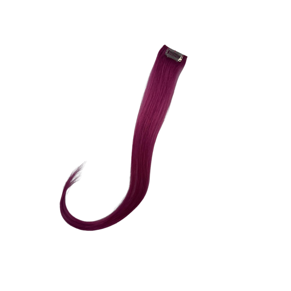 Amazing Hair 20-inch Single Clip-In Remy Human Hairpiece in Pink